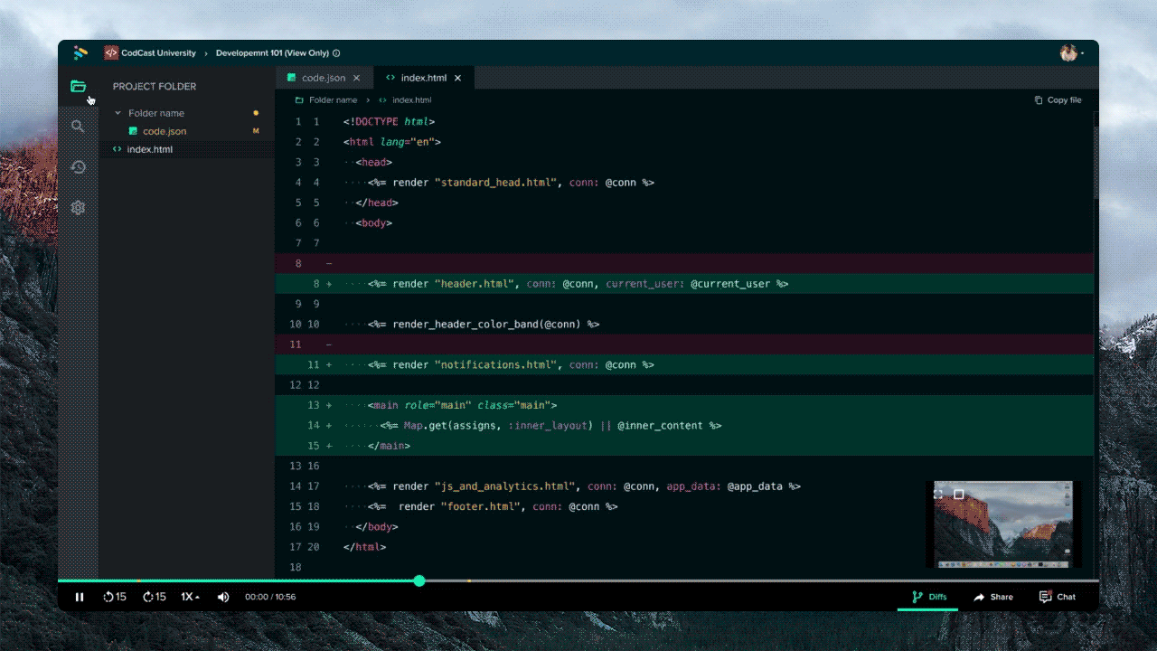 CodeCast Cast Player