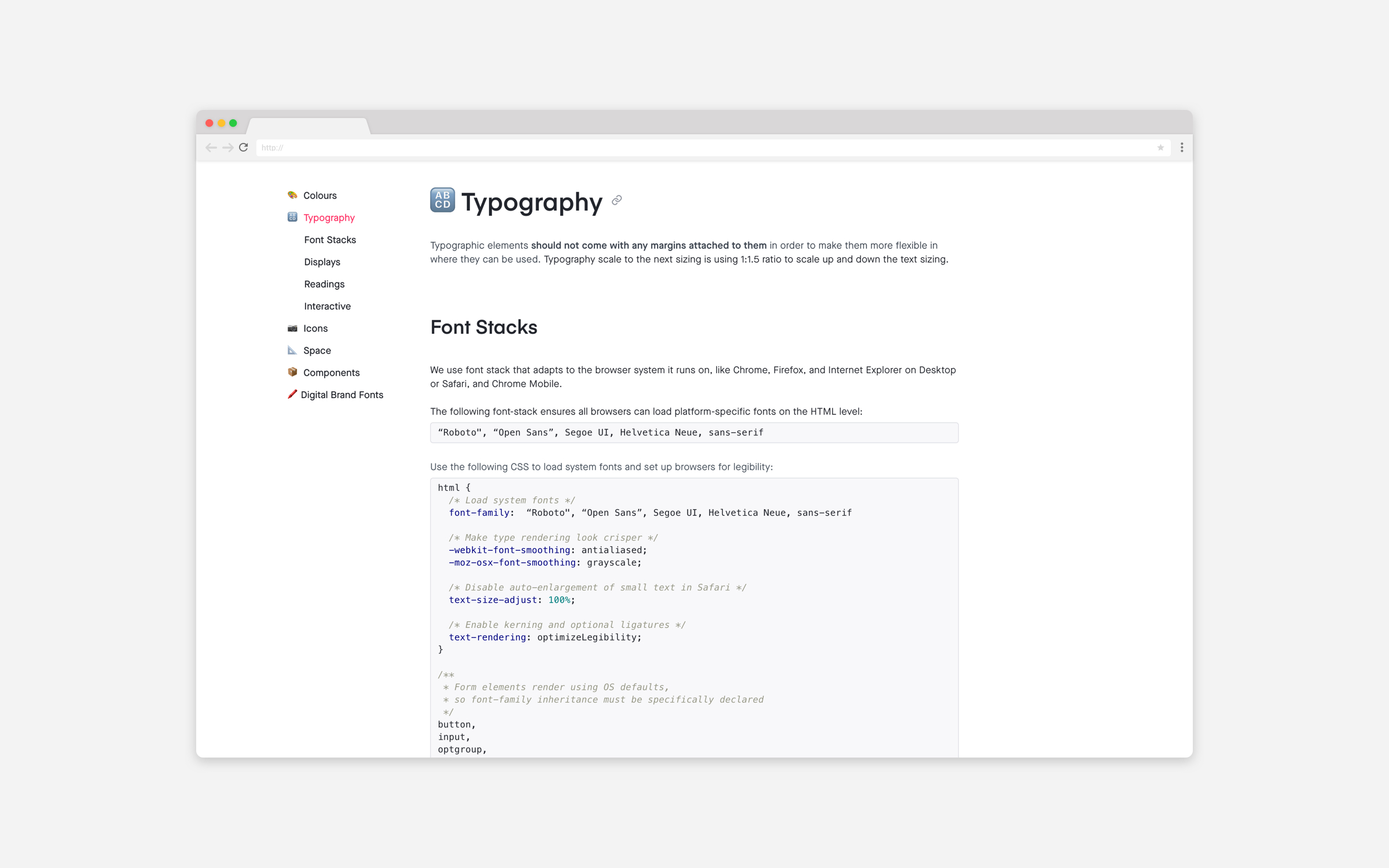 Flight Centre Canada - Digital Styleguide, Typography
