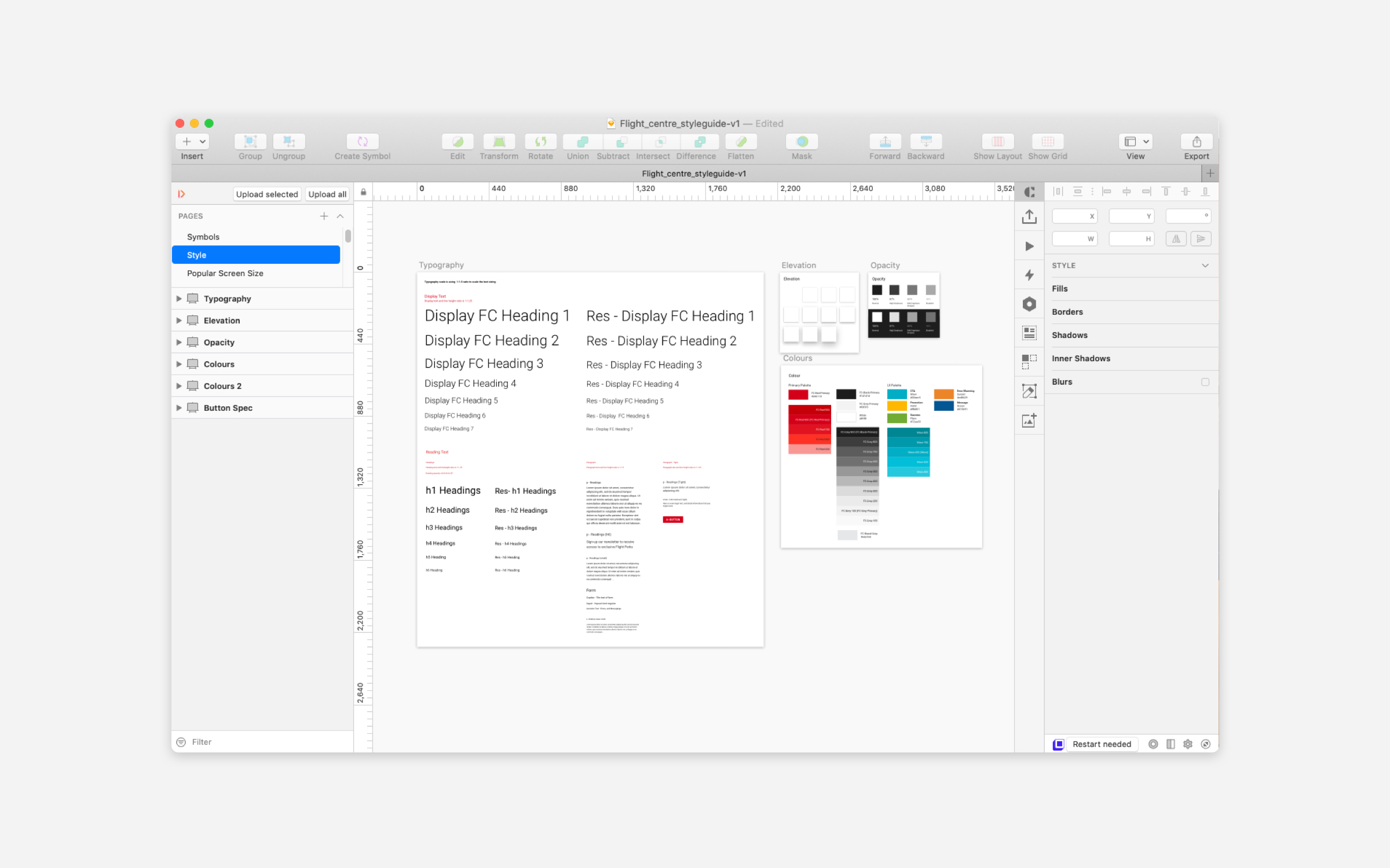 Flight Centre Canada - Digital Styleguide