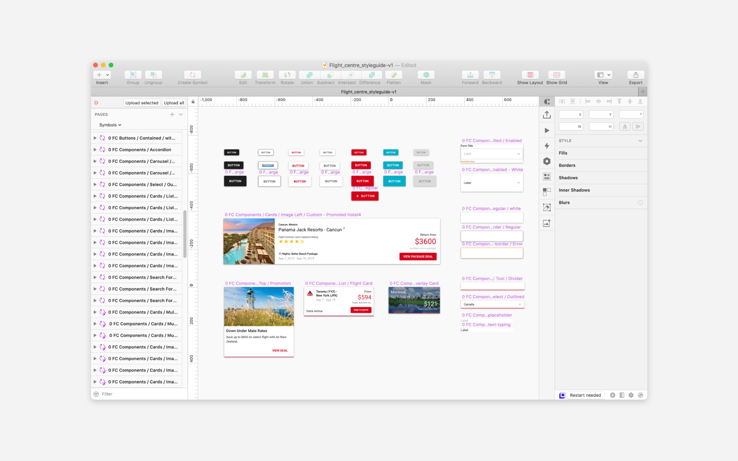 Flight Centre Canada - Digital Styleguide