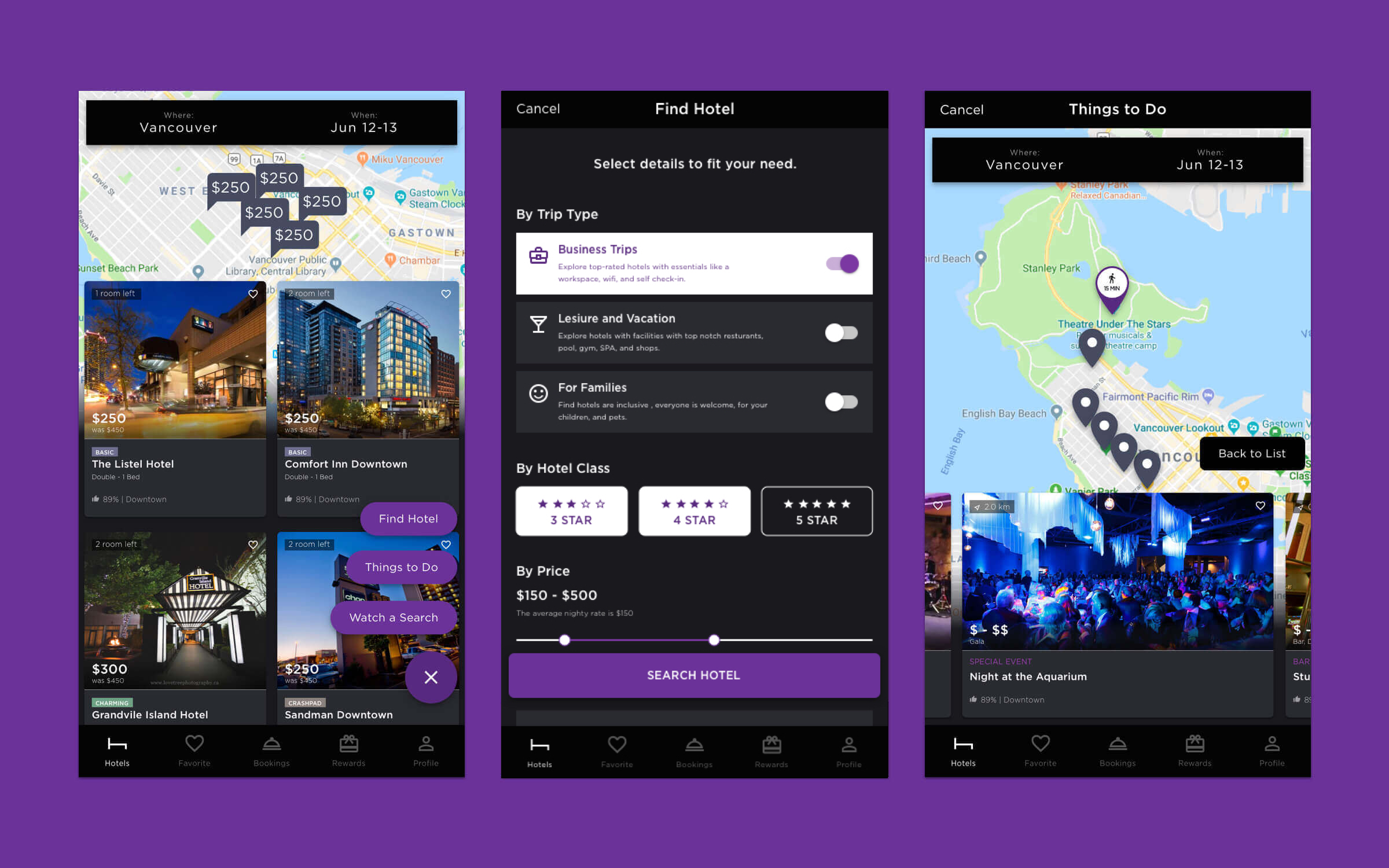 HotelTonight - UI sample