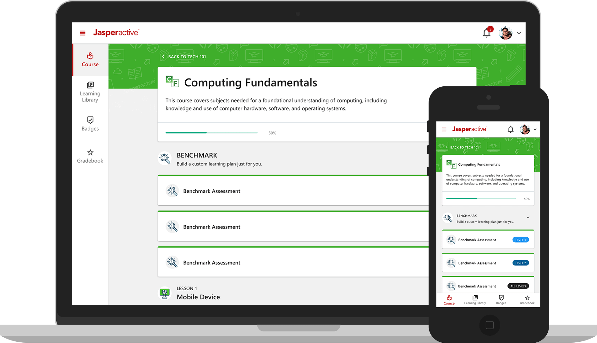 jasperactive_course_dashborad